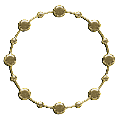 frame cadre rahmen  deco tube circle kreis effect effet gold - Δωρεάν κινούμενο GIF