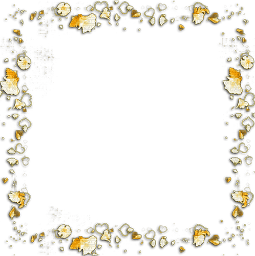 Frame Flowers Yellow - zdarma png