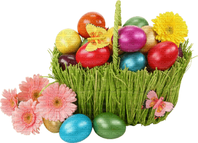 easter ostern Pâques paques deco tube basket eggs eier œufs egg  flower fleur
