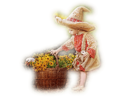 Kaz_Creations Baby Enfant Child Girl Flowers - 無料png