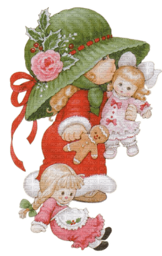 Weihnachten, Mädchen, Puppen - besplatni png