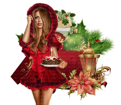 Kaz_Creations Colour Girls Christmas Noel - PNG gratuit
