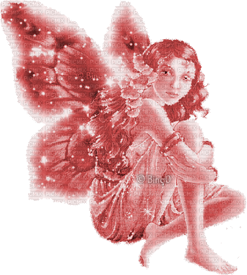 Y.A.M._Fantasy fairy red - Ingyenes animált GIF