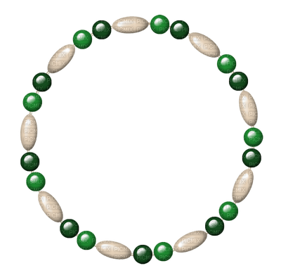 Kaz_Creations Deco Circle  Frame Beads Colours - gratis png