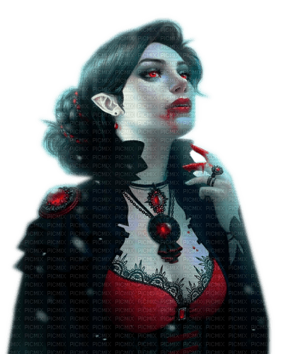 Rena Gothic Woman Girl Vampir - Free PNG