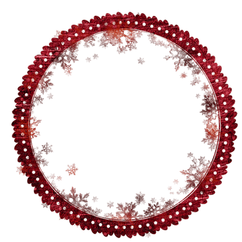 Frame. Circle. Red. Leila - Free PNG