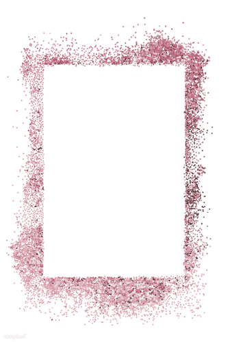 Pink Glitter Frame-RM - png ฟรี
