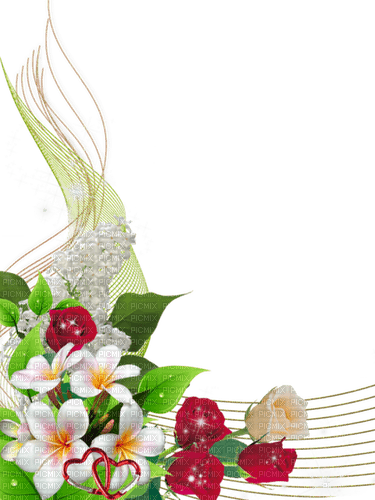 fleurs/decoration - ücretsiz png