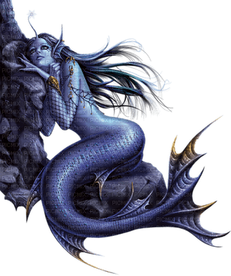 mermaid gothic sirene gothique 🧜‍♀️🧜‍♂️ - png gratis