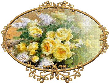 beautiful yellow roses - Бесплатни анимирани ГИФ