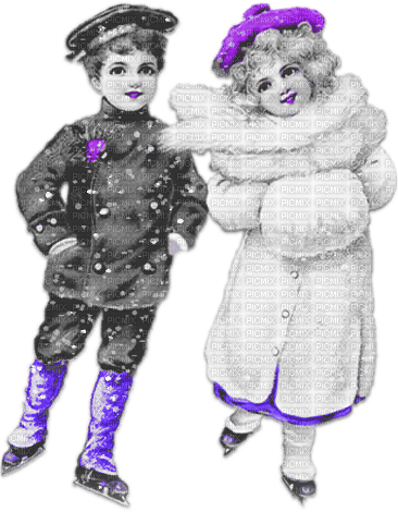 soave girl boy children  couple friends skating - 無料png
