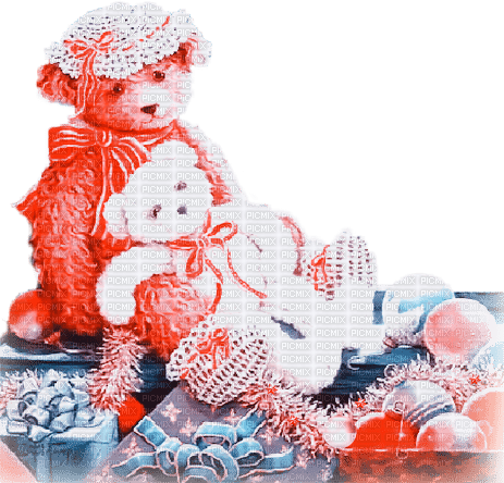 soave deco toy bear friends christmas ball - PNG gratuit