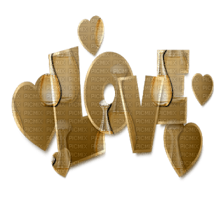 Love.text.Gold.Victoriabea - zdarma png