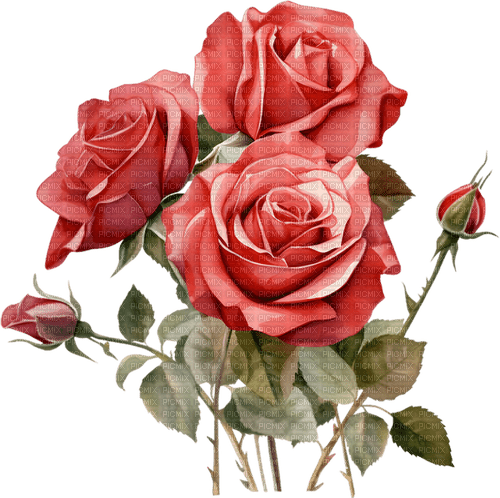 ♡§m3§♡ kawaii red rose vday flower png - zadarmo png