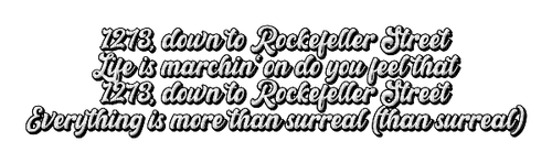 rockerfeller street lyrics - Free PNG