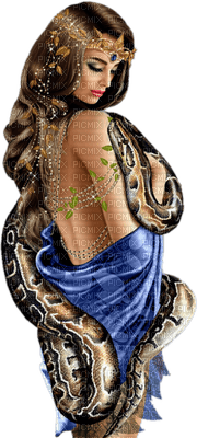 mujer y serpiente by EstrellaCristal - gratis png