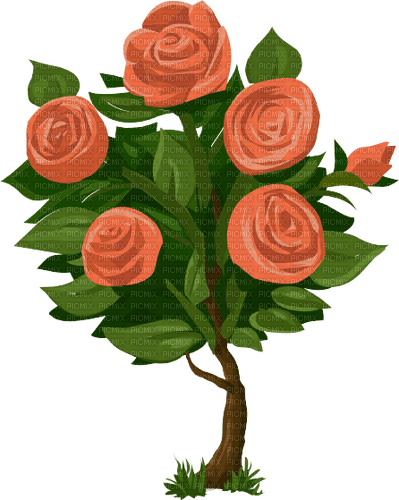 Kaz_Creations Rose-Tree - 免费PNG