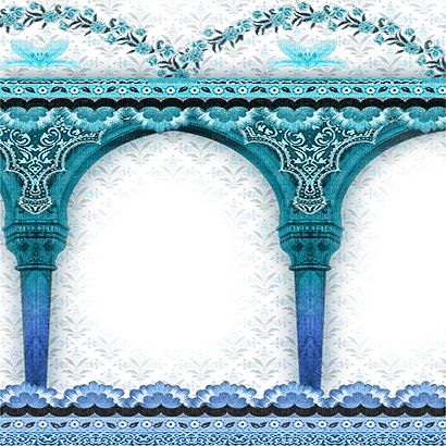 SOAVE FRAME INDIA blue teal - kostenlos png