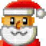 Santa emoji - GIF animasi gratis