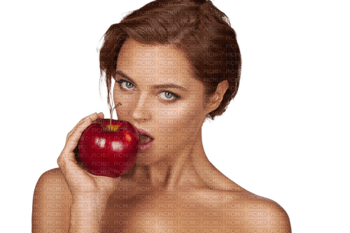 woman model girl apple dolceluna - png ฟรี