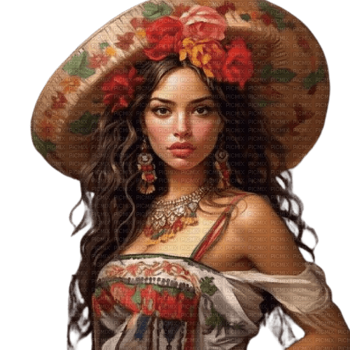 loly33 femme mexicaine - kostenlos png