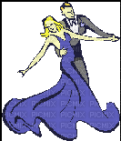 ballroom dancers - GIF animado gratis
