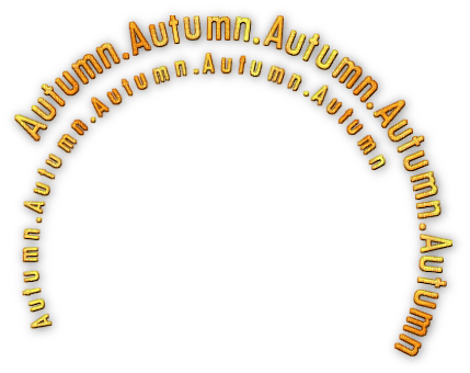 soave text autumn circle yellow orange - бесплатно png