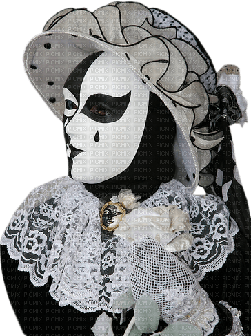mask carnival black white - Free PNG