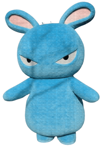 blue rabbit mascot - бесплатно png