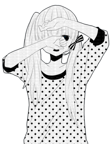 ✶ Anime Girl {by Merishy} ✶ - Free PNG