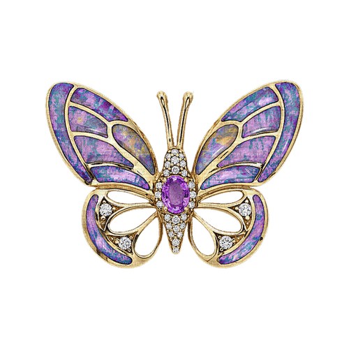 kikkapink deco scrap purple butterfly - png ฟรี