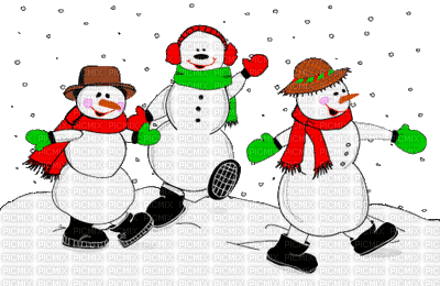 snowmen - Darmowy animowany GIF