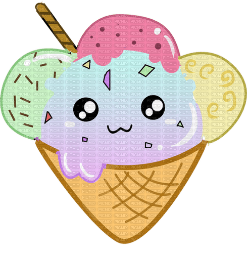 ice cream kawaii Karina - Free PNG