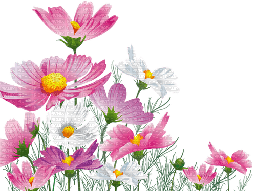 pink flowers Bb2 - darmowe png
