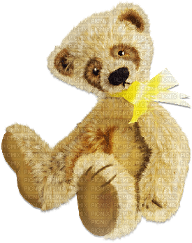 soave deco toy bear brown yellow - png gratuito