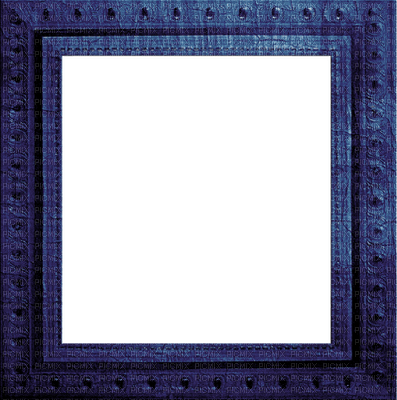 Kaz_Creations Blue Deco Scrap Frame - png ฟรี