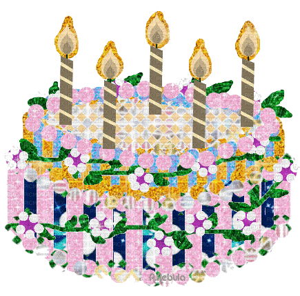 nbl - birthday cake - Nemokamas animacinis gif