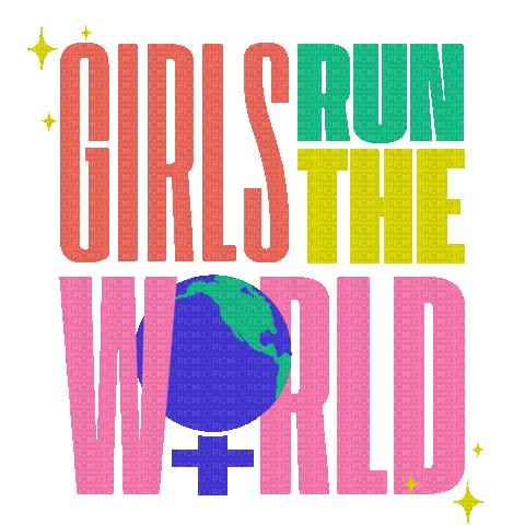 Girls run the World - Бесплатный анимированный гифка
