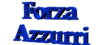 Forza azzurri - Бесплатный анимированный гифка