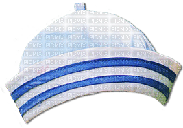 soave deco summer hat sailor white blue - PNG gratuit