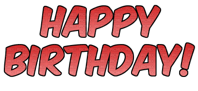 Happy Birthday Text - darmowe png
