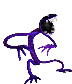 Purple - rainbow friends, animated , horror , scary , roblox , purple ,  monster - Free animated GIF - PicMix