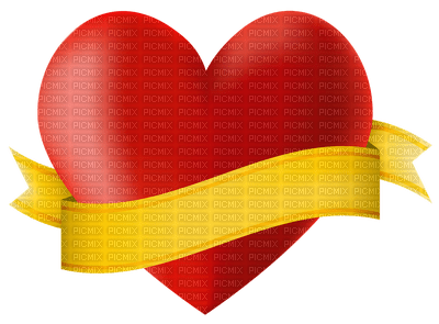 Kaz_Creations Love Banner Heart Deco Colours - 免费PNG
