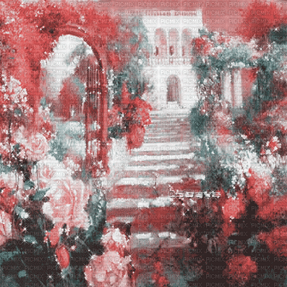 soave background animated flowers rose vintage - 免费动画 GIF