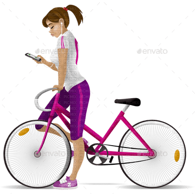 woman with bicycle bp - безплатен png