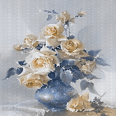 kikkapink deco vintage background spring flowers - 無料のアニメーション GIF