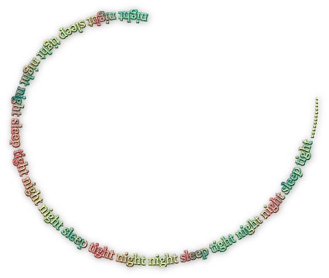 soave text night tight sleep pink green yellow - PNG gratuit
