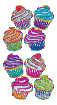 Cupcakes - GIF animé gratuit
