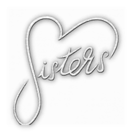 soave text sisters white - png gratis