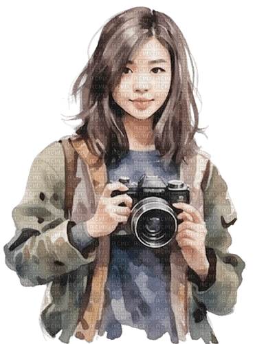 loly33 femme photographe - 免费PNG